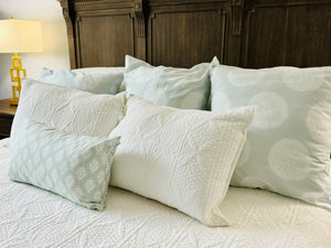 Decorative Pillows - Sand Dollars in Blue Lace