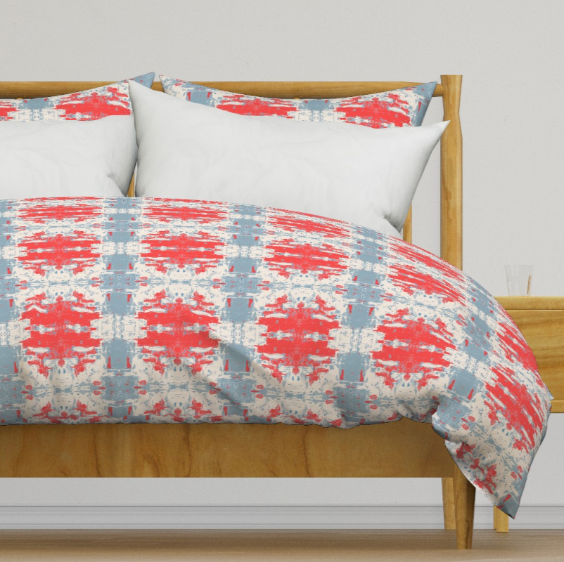 Duvet  Cover  - Where the Buffalo Roam - Western IKAT