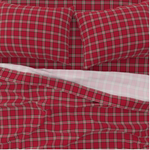 Bedding Sheet Set -  Where the Buffalo Roam Wallpaper - Rodeo Red Plaid