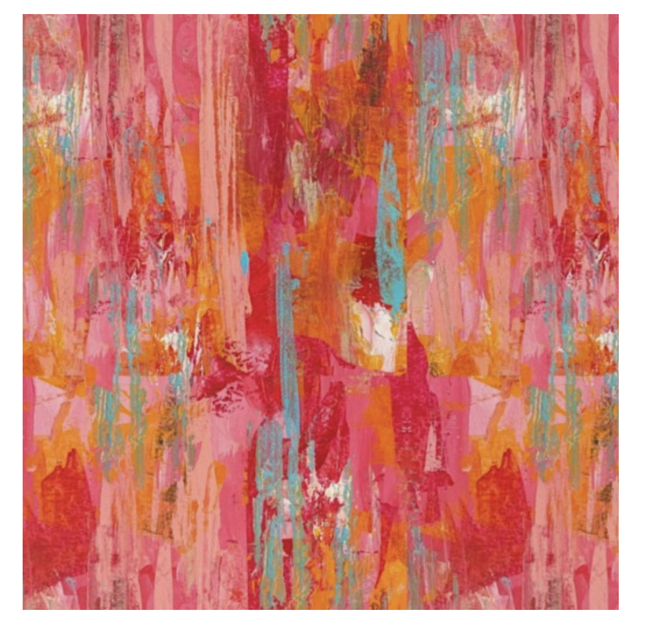 Abstract Stripes in red, orange and pink Wallpaper