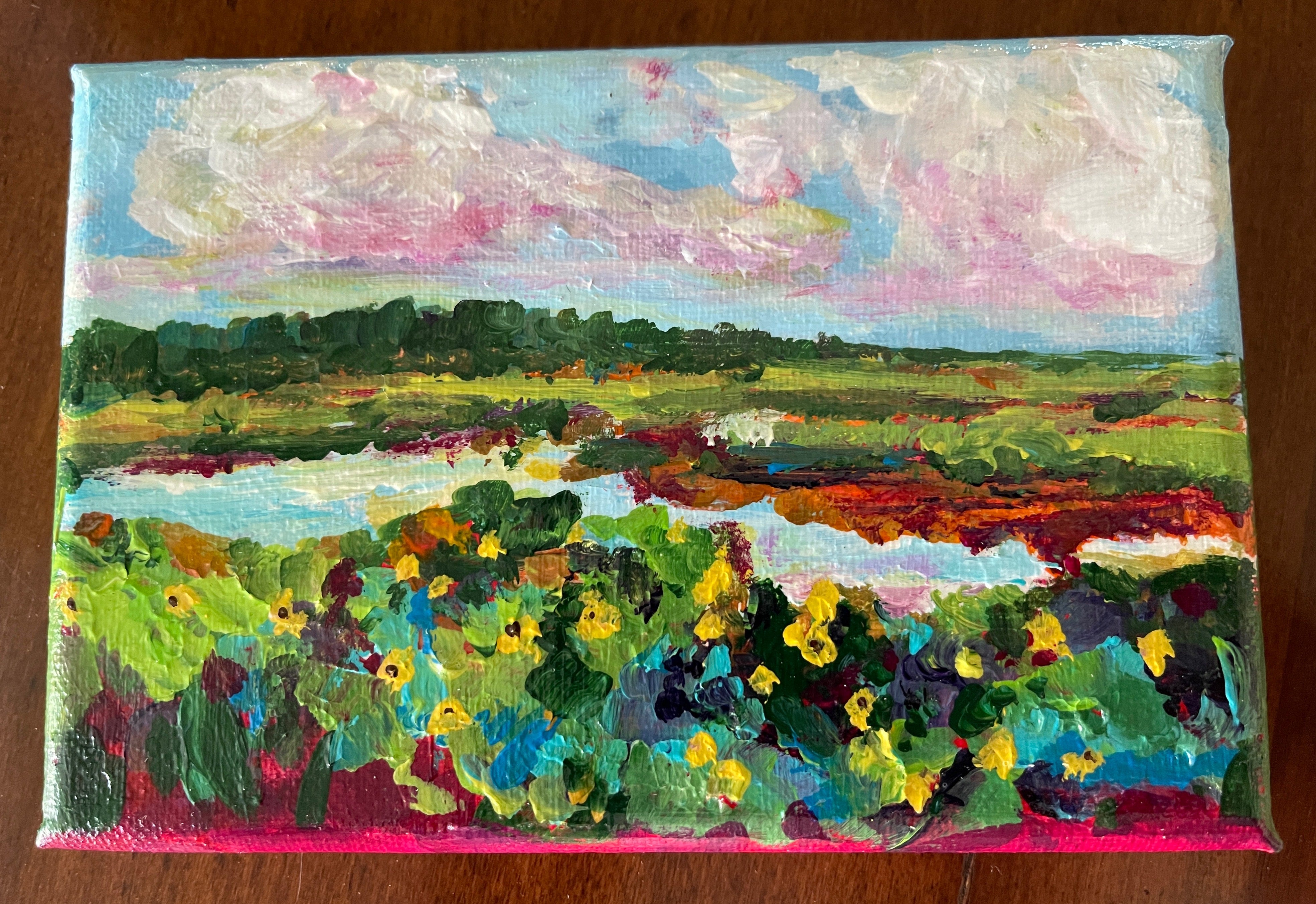 South Carolina Low Country Mini Marsh Landscapes (4" x 6")