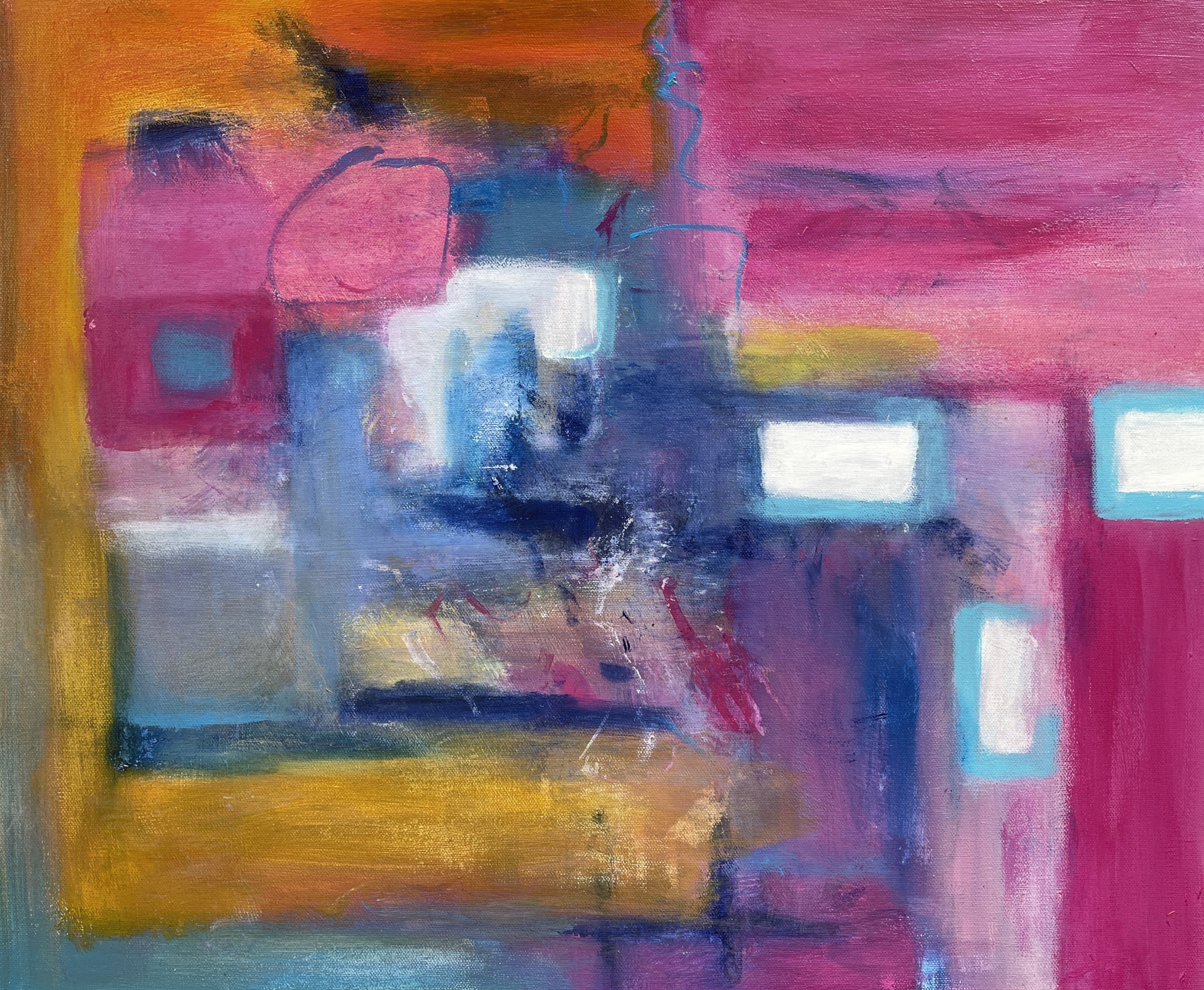 Night Ride on the Subway of Love Abstract (20" x 24")
