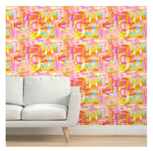Walking in Sunshine Wallpaper in delicious citrus hues